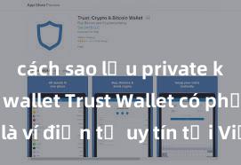 cách sao lưu private key trust wallet Trust Wallet có phải là ví điện tử uy tín tại Việt Nam không?